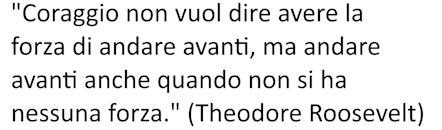 Coraggio andare avanti