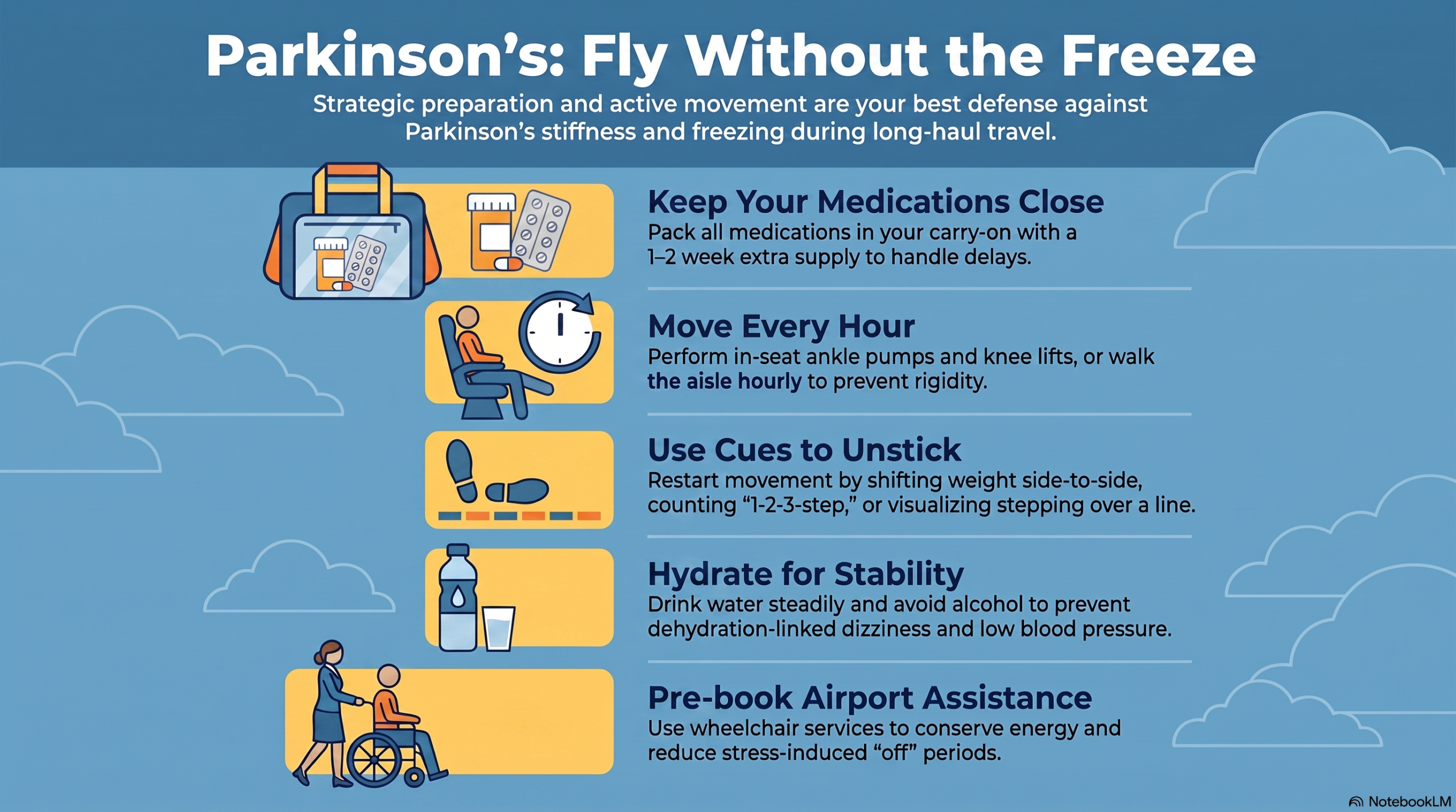 flying with Parkinson's